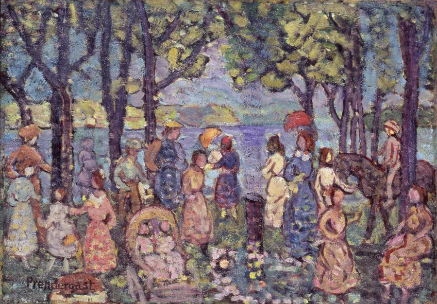 Summer, New England by Maurice Prendergast, born St. John's, Newfoundland 1858-died New York City 1924