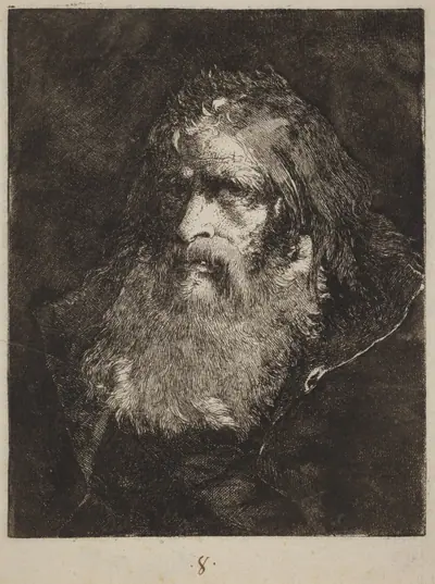 Old Man with Bare Head