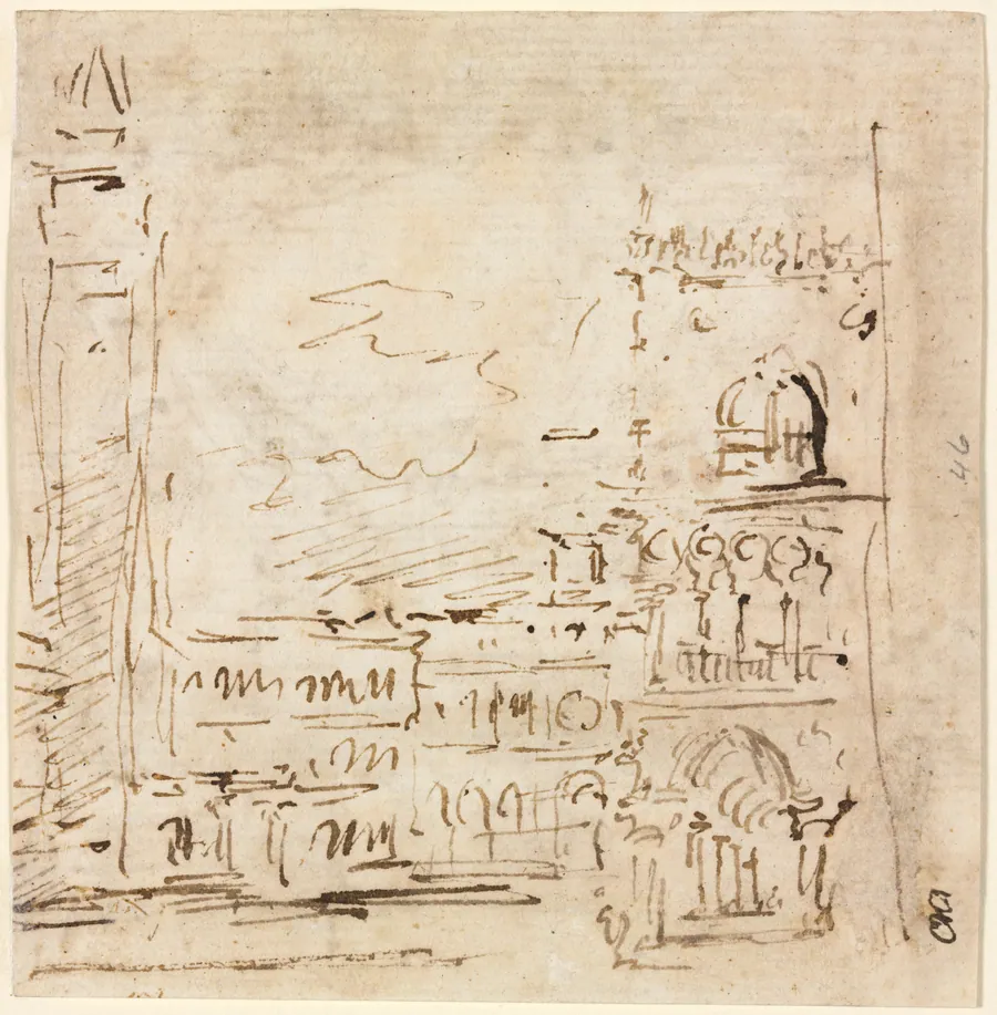 Piazza San Marco with Doges' Palace by Francesco Guardi