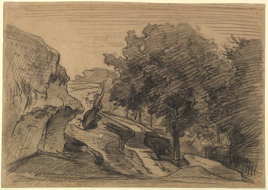Rocky Landscape by Charles-François Daubigny