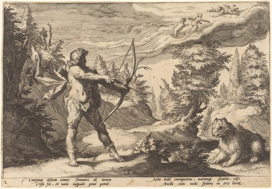 Arcas Preparing to Kill His Mother by Robert de Baudous