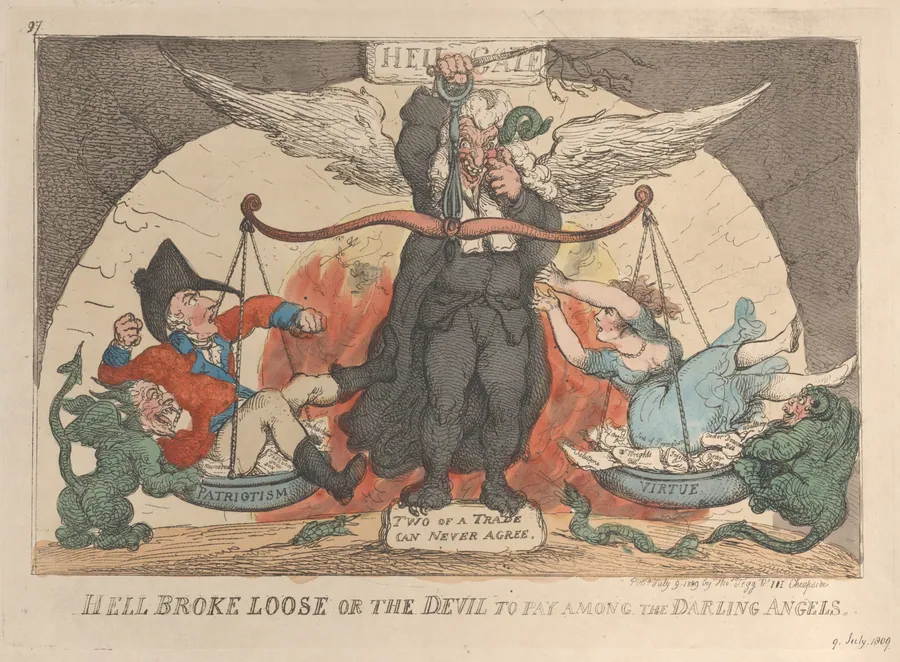 Hell Broke Loose, or the Devil to Pay Among the Darling Angels by Thomas Tegg