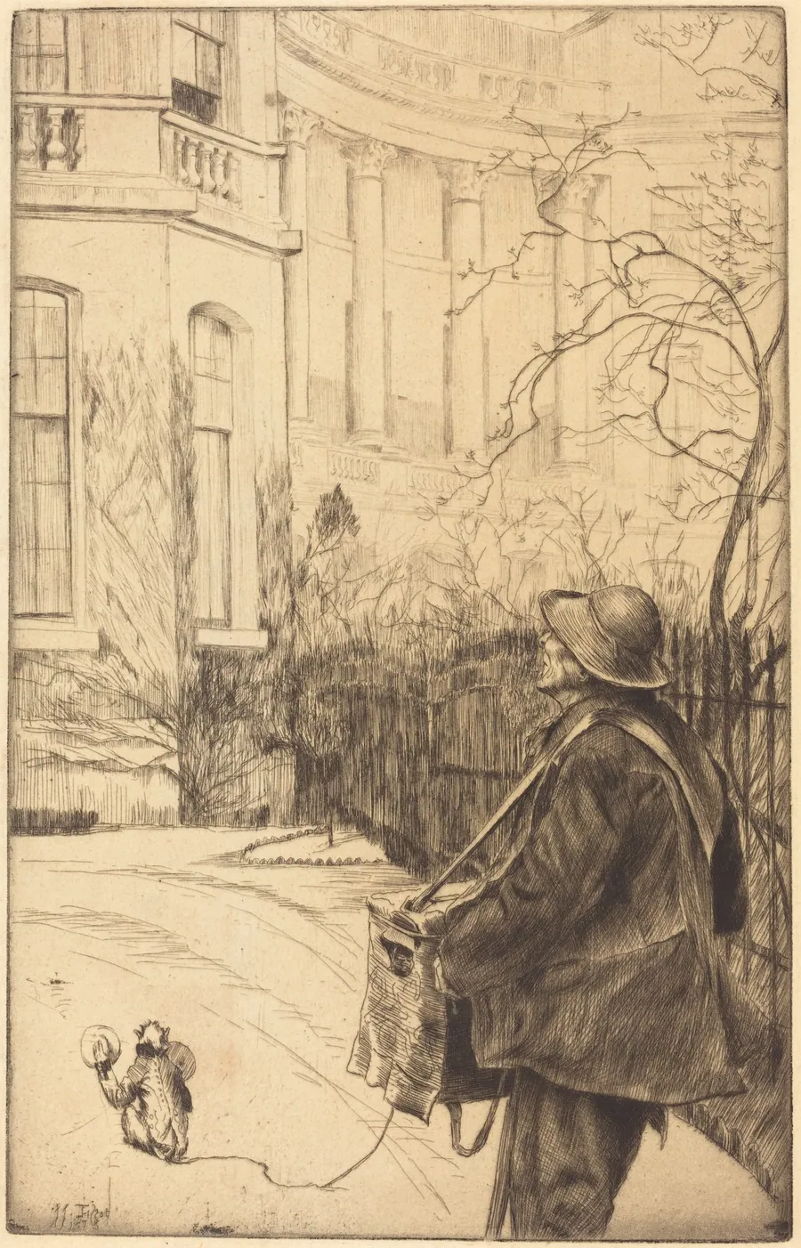 Le joueur d'orgue (The Organ Grinder) by James Jacques Joseph Tissot