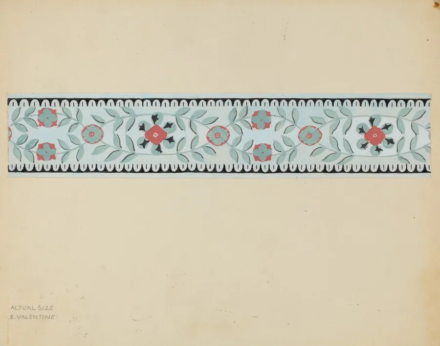 Wall Paper Border by Elizabeth Valentine
