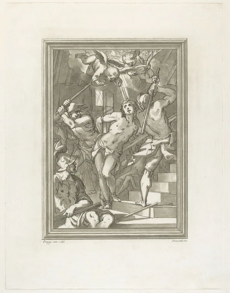 Flagellation of a Saint by Andrea Scacciati