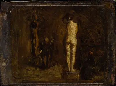 Study for "William Rush Carving His Allegorical Figure of the Schuylkill River"