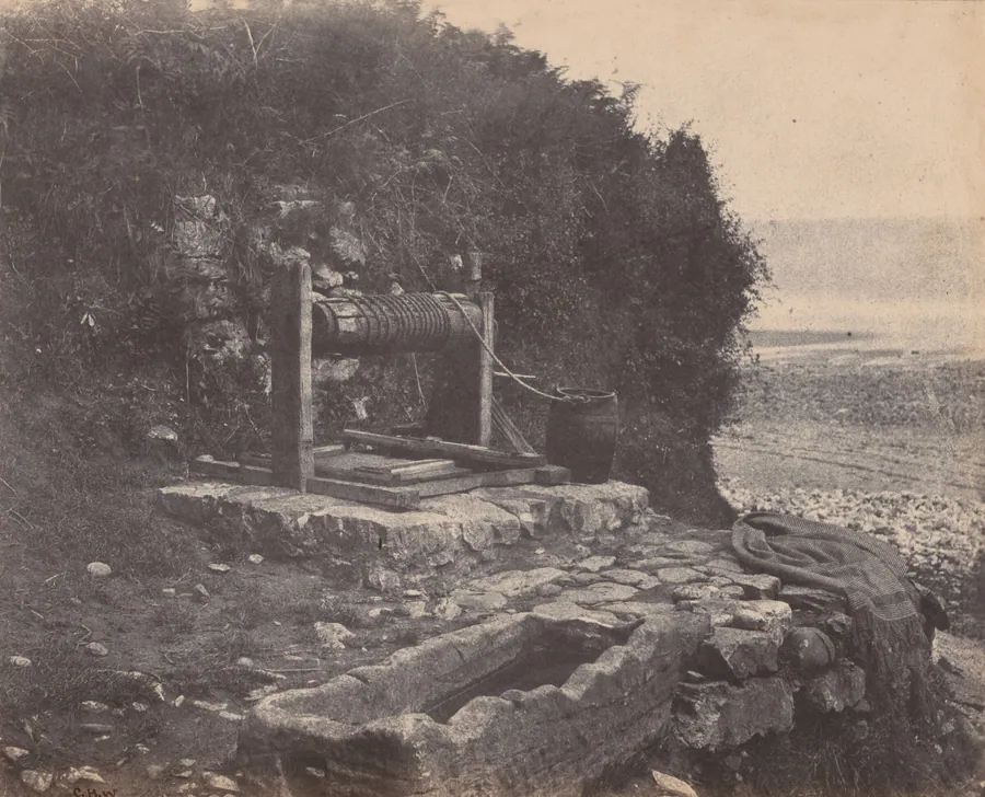 A Well by the Seaside, Langland Bay, Swansea, Wales by Charles Henry Waring