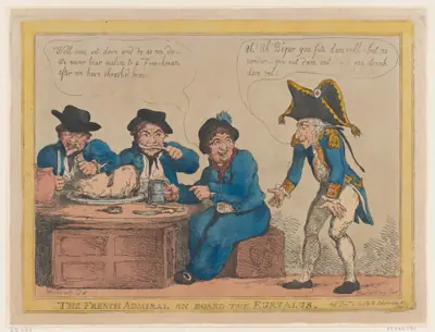 The French Admiral on Board the Eryalus