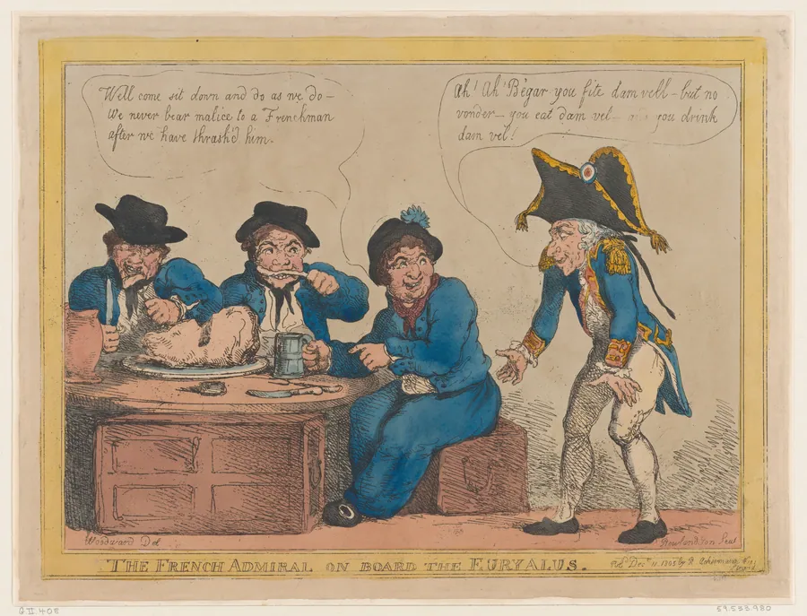 The French Admiral on Board the Eryalus by George Murgatroyd Woodward