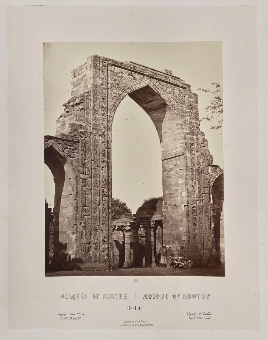 Mosque of Kootub, Delhi by Louis-Théophile Marie Rousselet