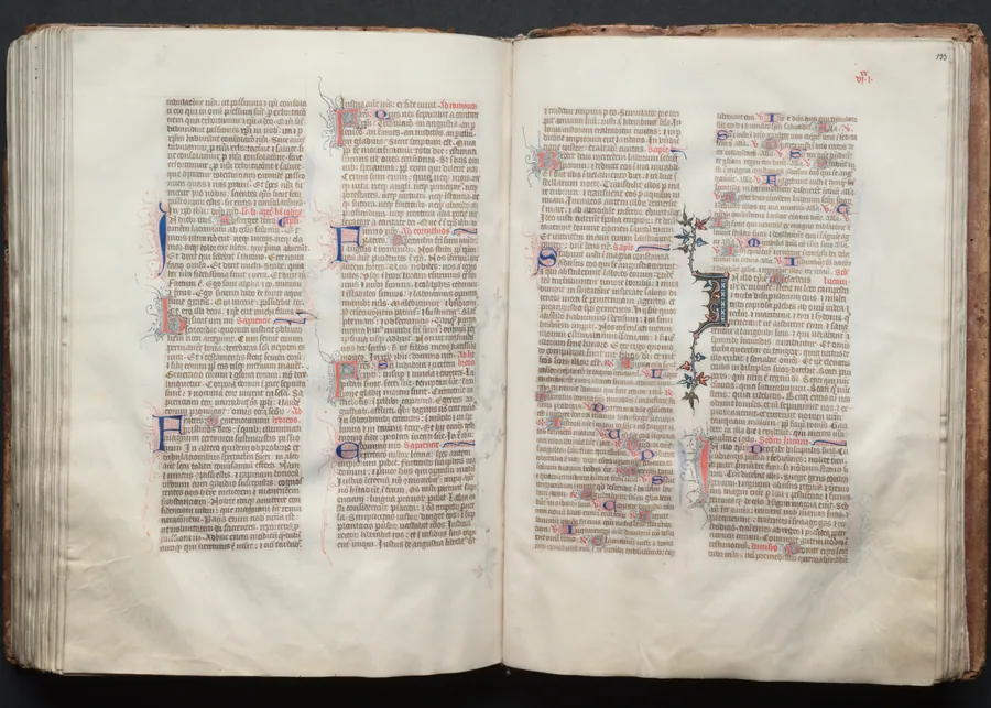 The Gotha Missal:  Fol. 132v, Text by Master of the Boqueteaux