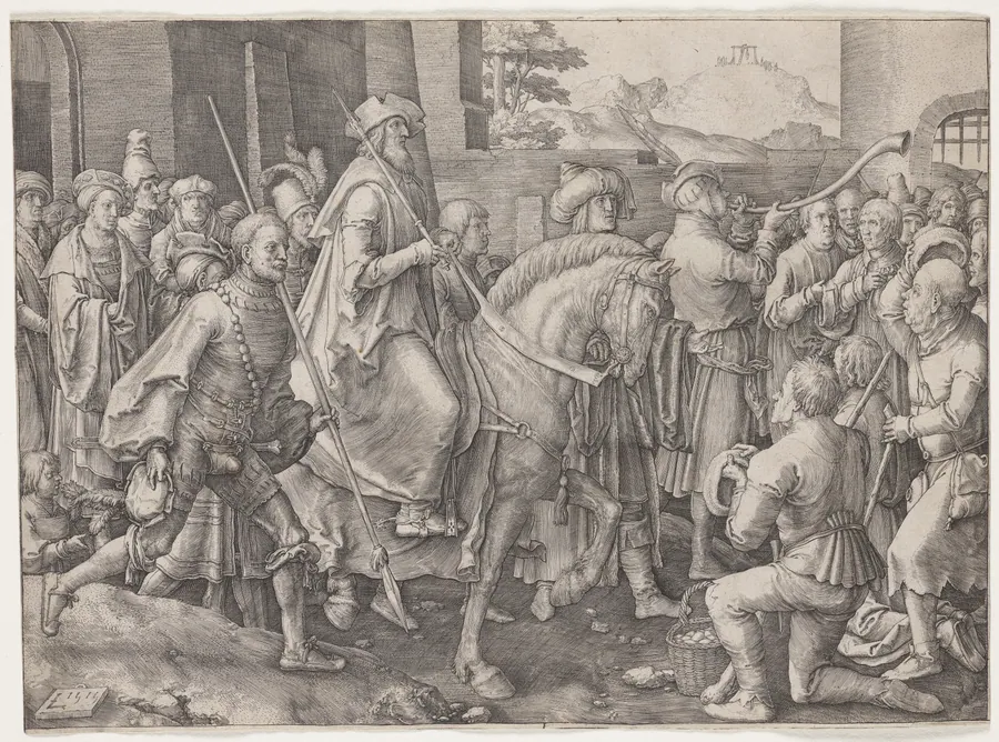 The Triumph of Mordecai by Lucas van Leyden