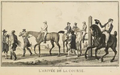 Racing Scenes: A Horse Arriving at the Race (Scènes Hippiques: Cheval arrivant de la chasse)