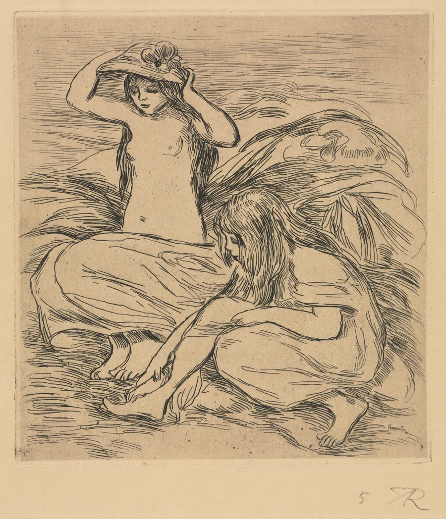 The Two Bathers by Pierre-Auguste Renoir