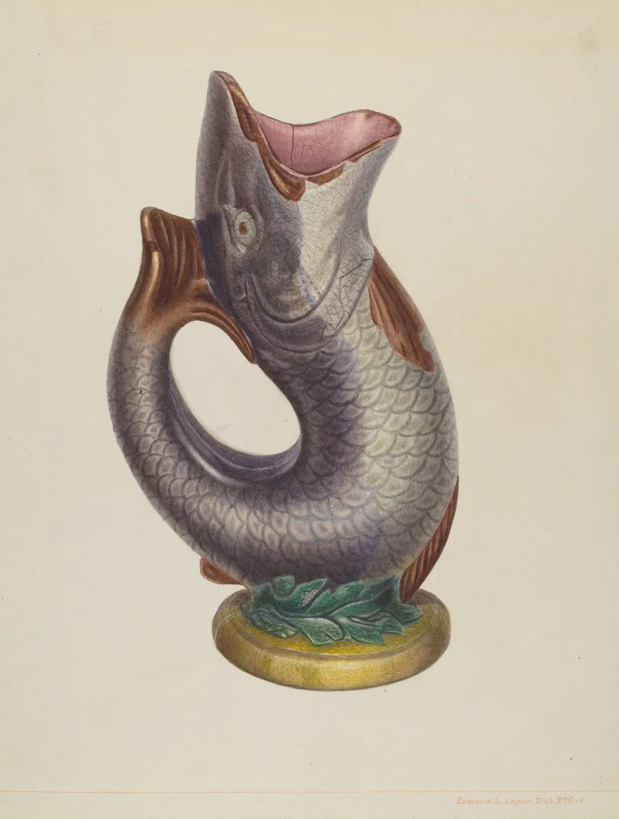 Fish Pitcher by Edward L. Loper