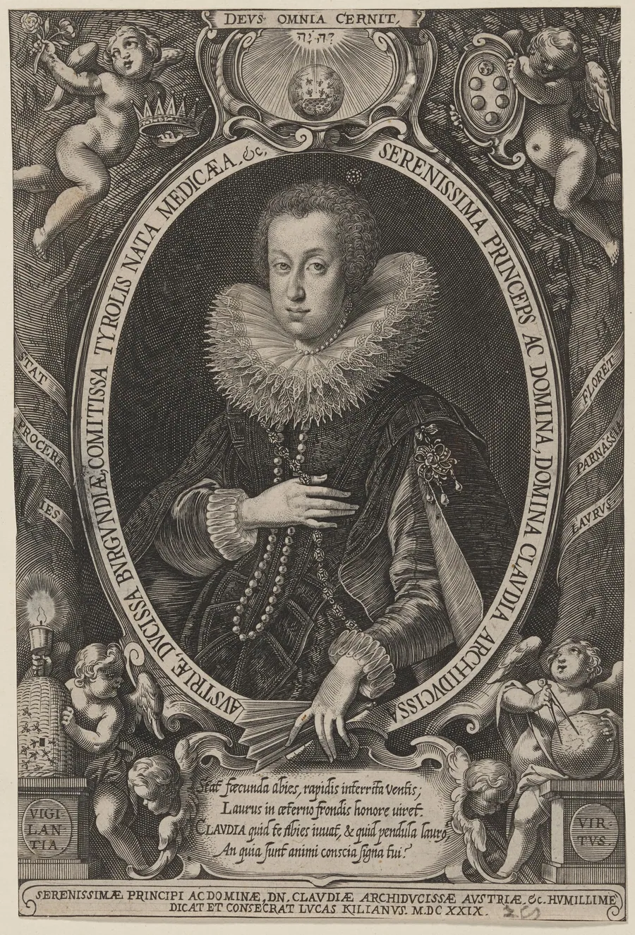 Claudia de Medici, Wife of Leopold of Austrian Tyrol by Lucas Kilian