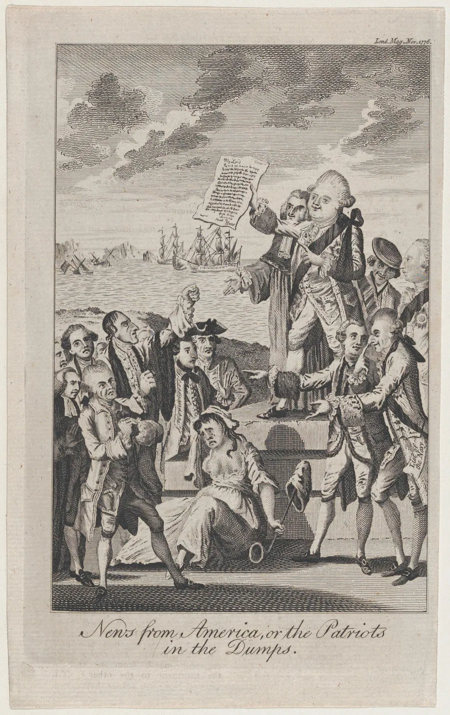 News from America, or the Patriots in the Dumps by Anonymous, British, 18th century
