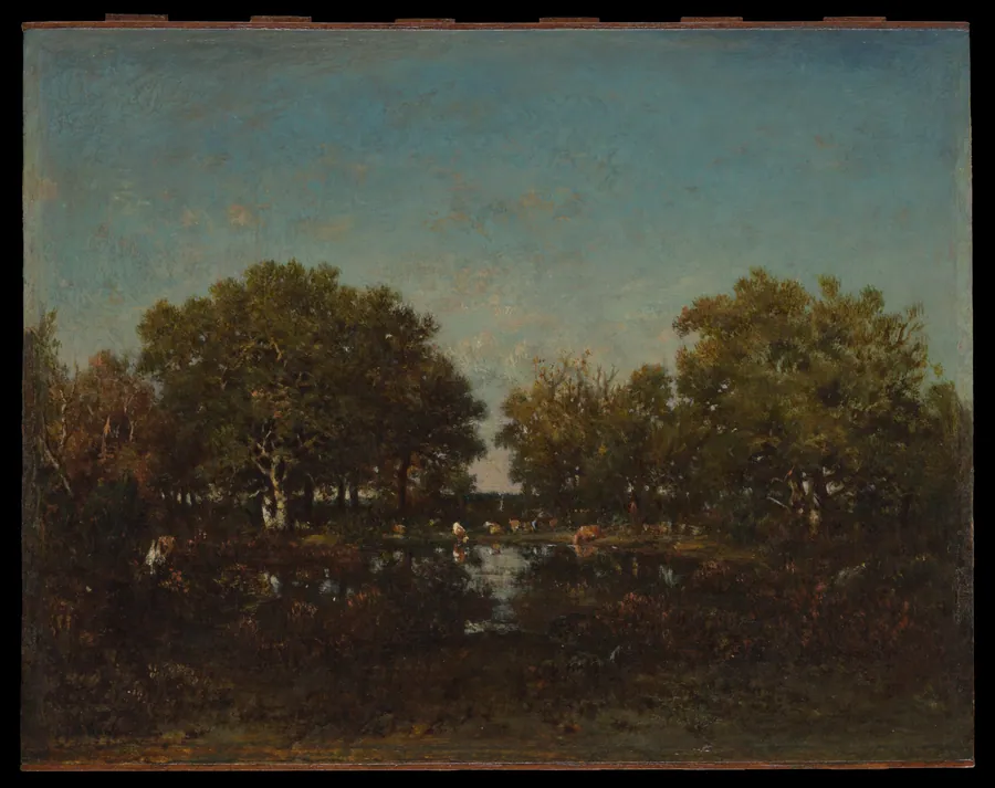 The Pool (Memory of the Forest of Chambord) by Théodore Rousseau