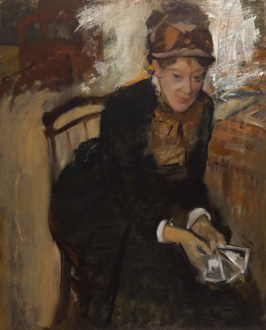 Mary Cassatt by Edgar Degas, 19 Jul 1834 - 27 Sep 1917