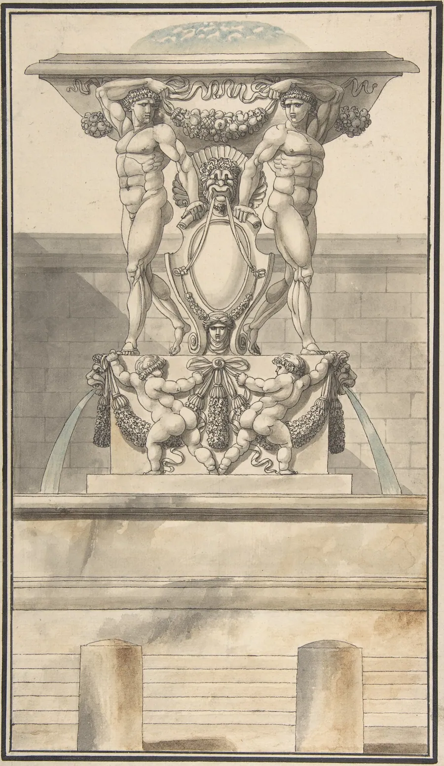 Design for a Fountain by Charles Pierre Joseph Normand
