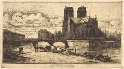 L'abside de Notre-Dame de Paris (The Apse of the Cathedral of Notre Dame, Paris)