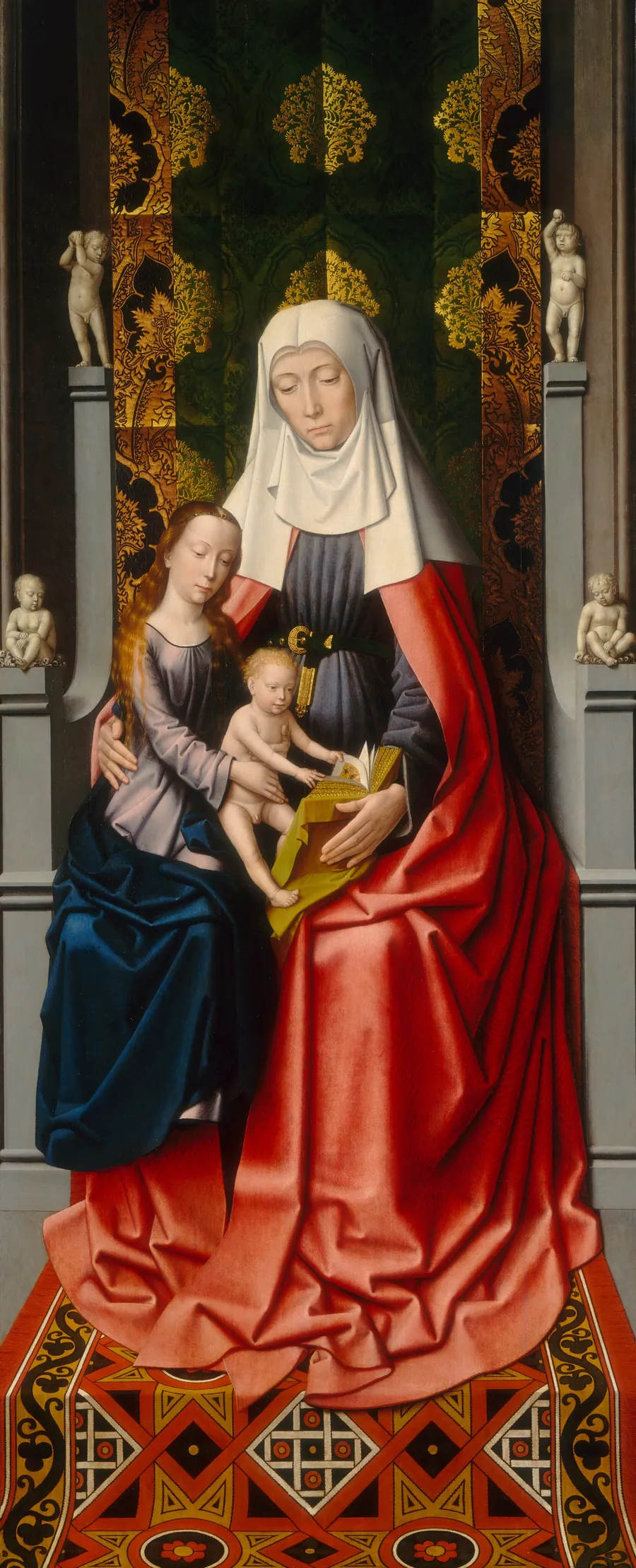 The Saint Anne Altarpiece: Saint Anne with the Virgin and Child [middle panel] by Gerard David