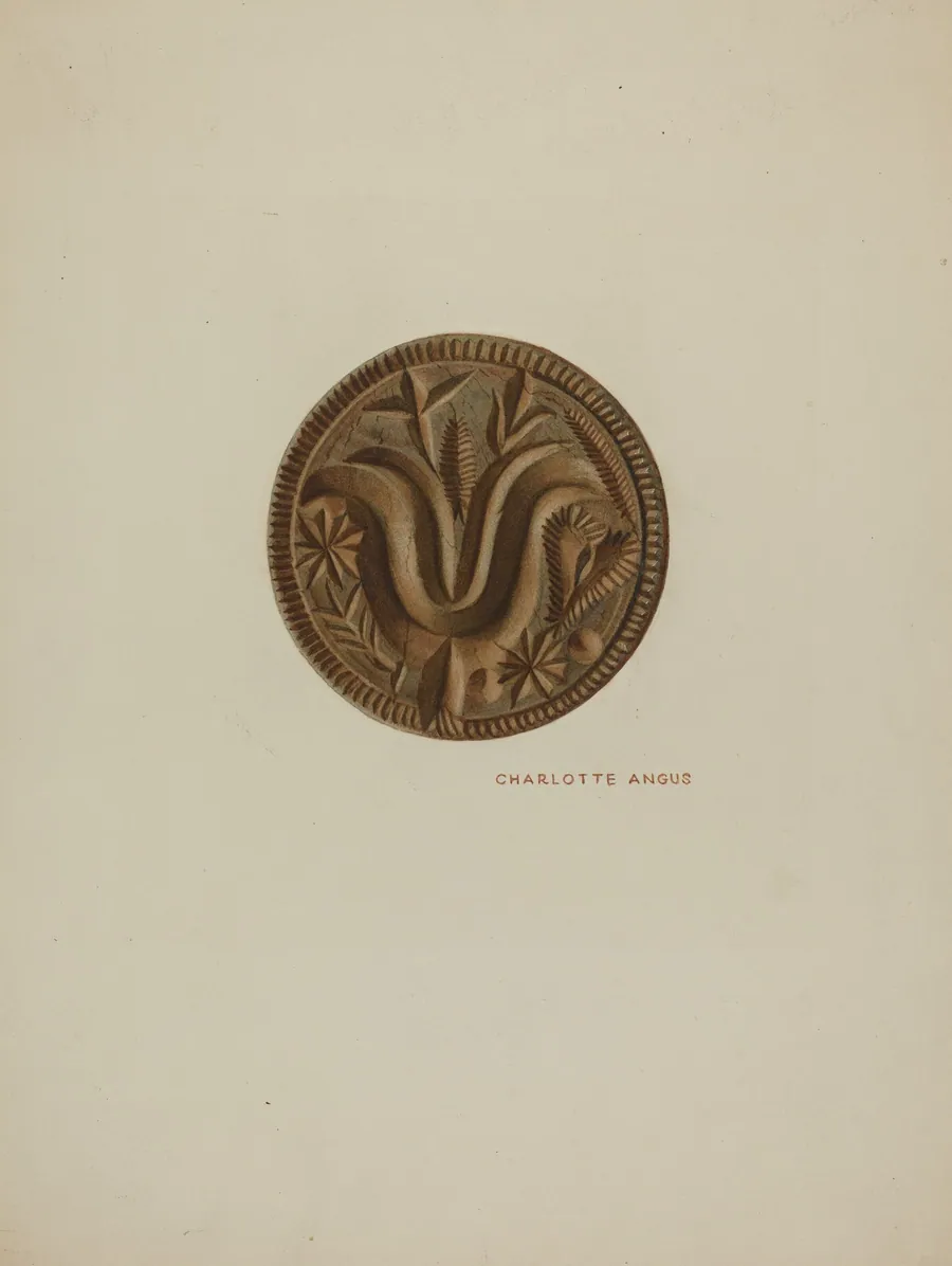 Pa. German Butter Mold by Charlotte Angus
