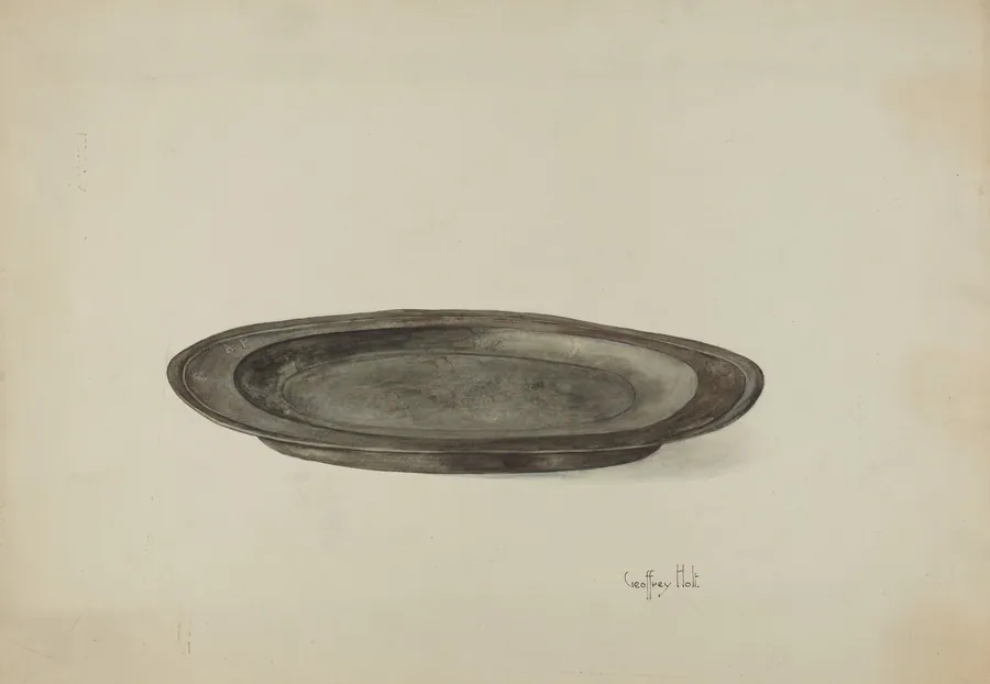 Pewter Plate by Geoffrey Holt