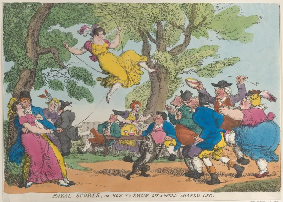 Rural Sports, or How to Show Off a Well Shaped Leg by Thomas Tegg