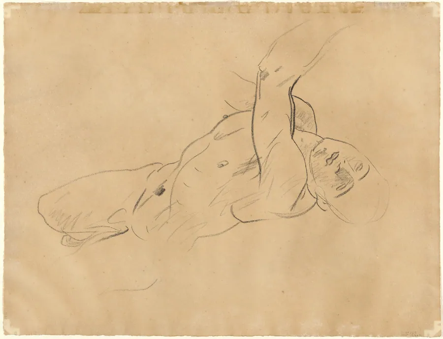 Falling Male Nude [verso] by John Singer Sargent