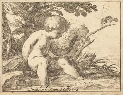 Cupid Looking in a Mirror