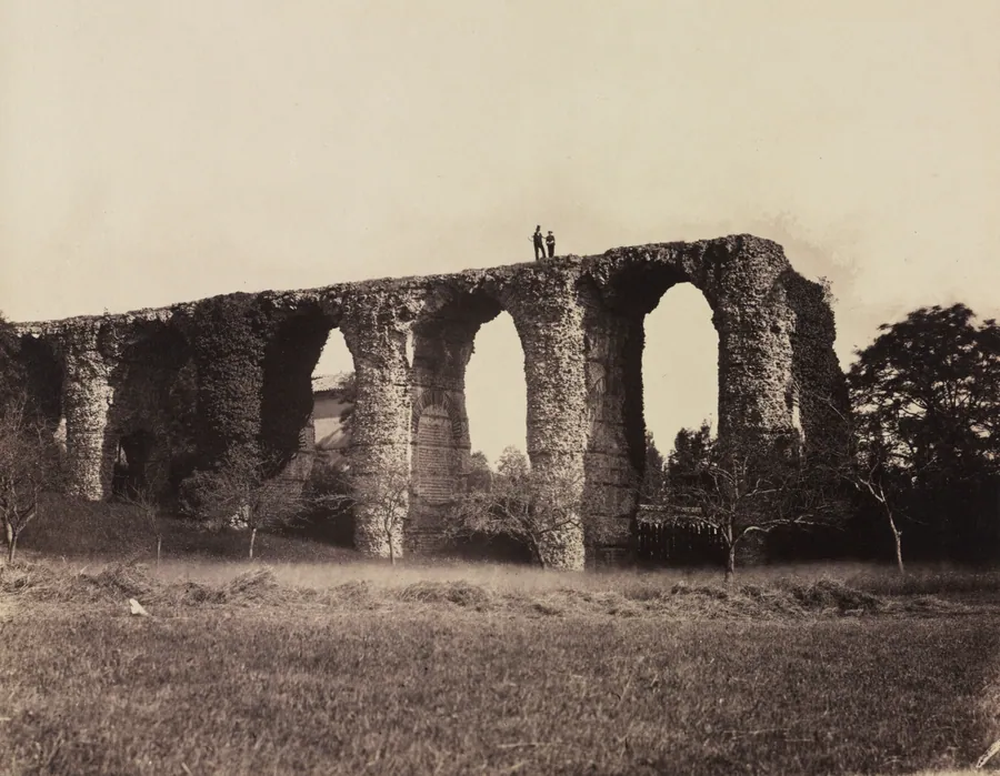 Roman Aqueduct, Beaunant, France by F. Chabrol