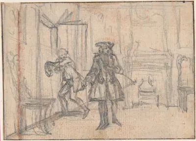 Study for an Engraving of "Songs of the Opera of Flora"