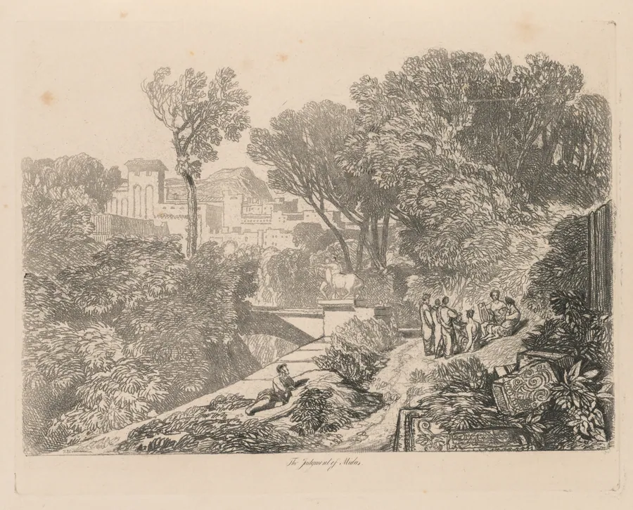 Liber Studiorum: Plate 6, The Judgment of Midas by John Sell Cotman