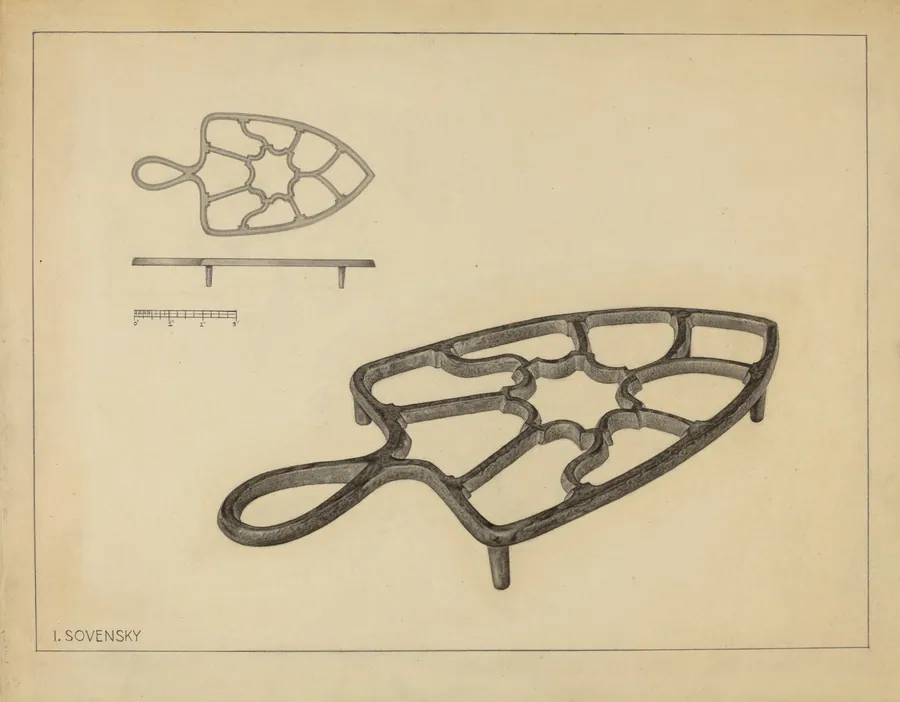 Flat Iron Holder by Isidore Sovensky