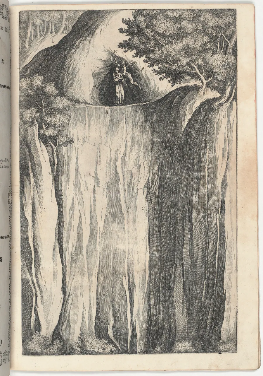 The Temptation of Saint Francis (Tentazione di San Francesco) [plate O] by Jacopo Ligozzi