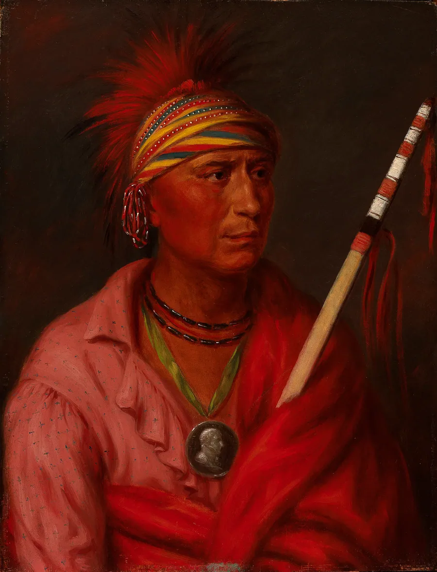 No Heart (Nan-che-ning-ga) by Charles Bird King, born Newport, RI 1785-died Washington, DC 1862