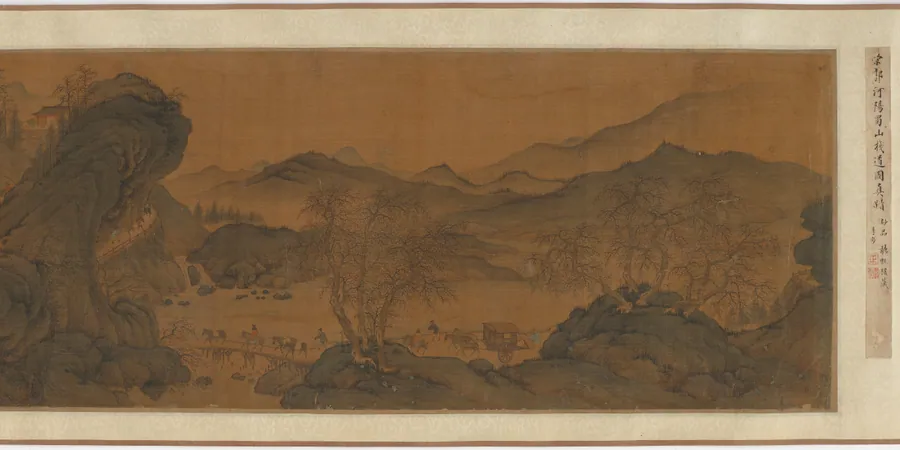 Trestle roads in the mountains of Shu by Formerly attributed to Guo Xi (傳)郭熙 (ca. 1001-1090)