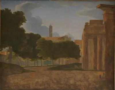 Parti fra Forum Romanum med Via Sacra. I baggrunden Kapitol