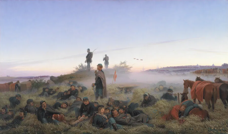 Morgenen efter slaget ved Isted den 25. juli 1850 by Jørgen V. Sonne