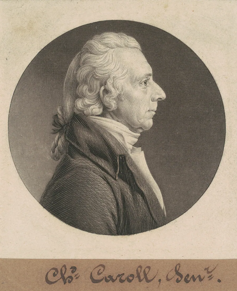 Charles Carroll by Charles B. J. Févret de Saint-Mémin