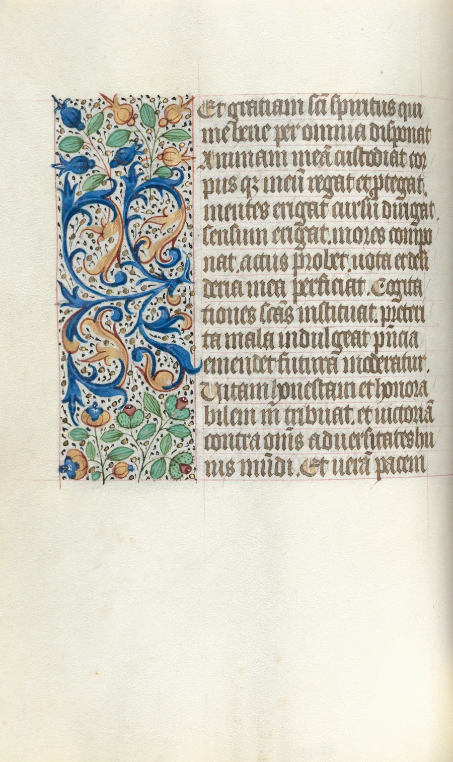 Book of Hours (Use of Rouen): fol. 21v by Master of the Geneva Latini