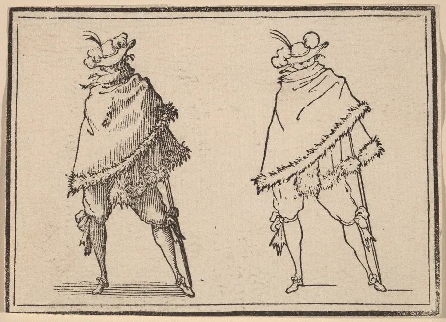Gentleman Wrapped in his Mantle by Edouard Eckman