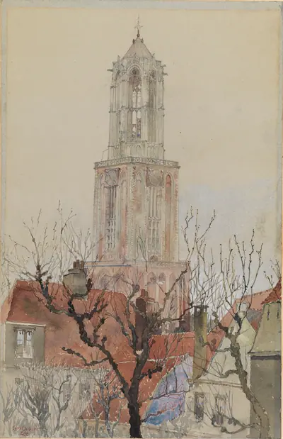 Tower of the Cathedral of Utrecht, Holland