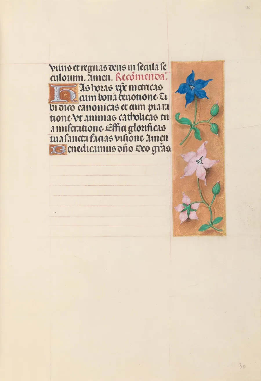 Hours of Queen Isabella the Catholic, Queen of Spain:  Fol. 30r by Master of the First Prayerbook of Maximillian