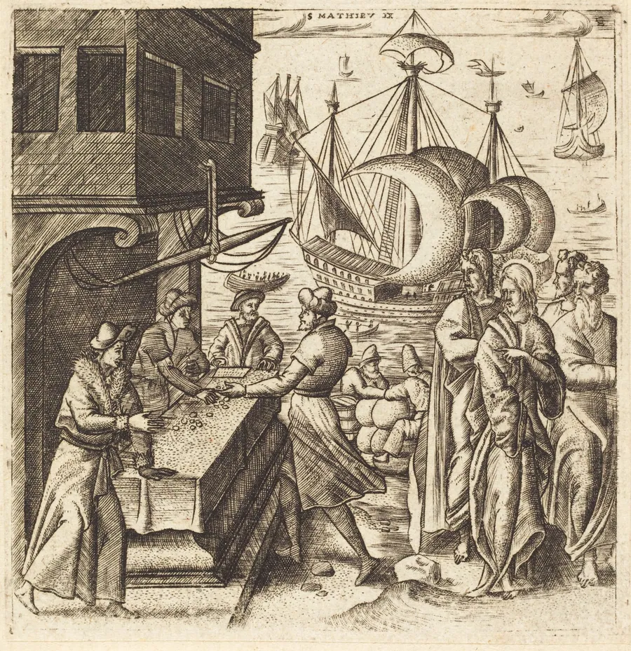 The Calling of Matthew by Léonard Gaultier
