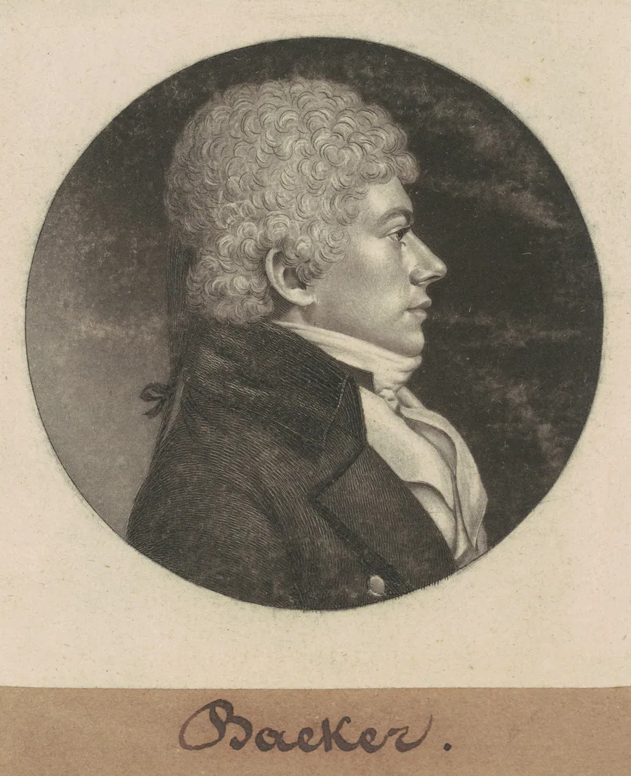 Baeker by Charles B. J. Févret de Saint-Mémin