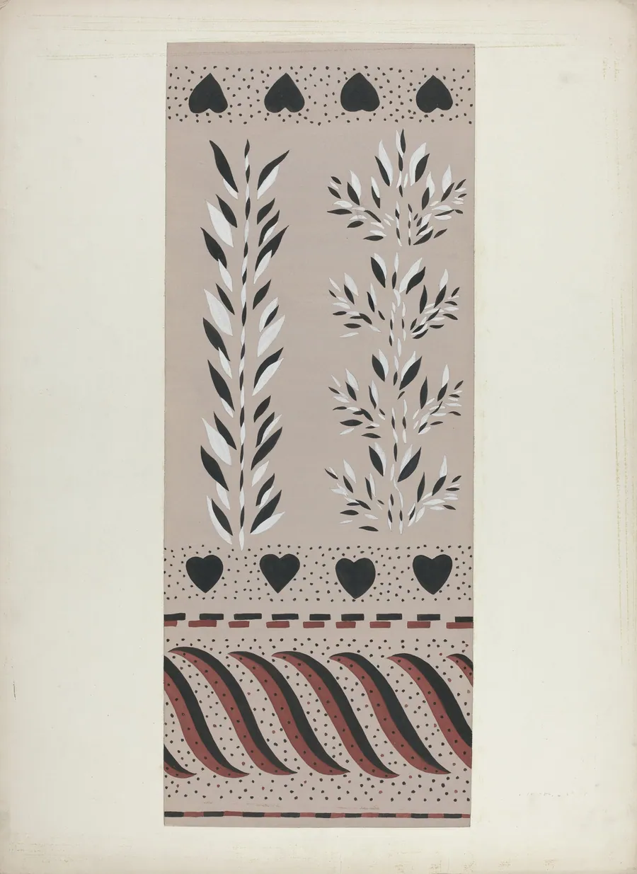 Wall Decoration Below Chair Rail by Alvin M. Gully