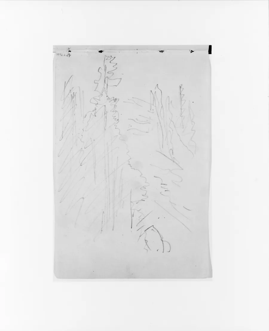 Landscape (from Sketchbook X) by William Trost Richards