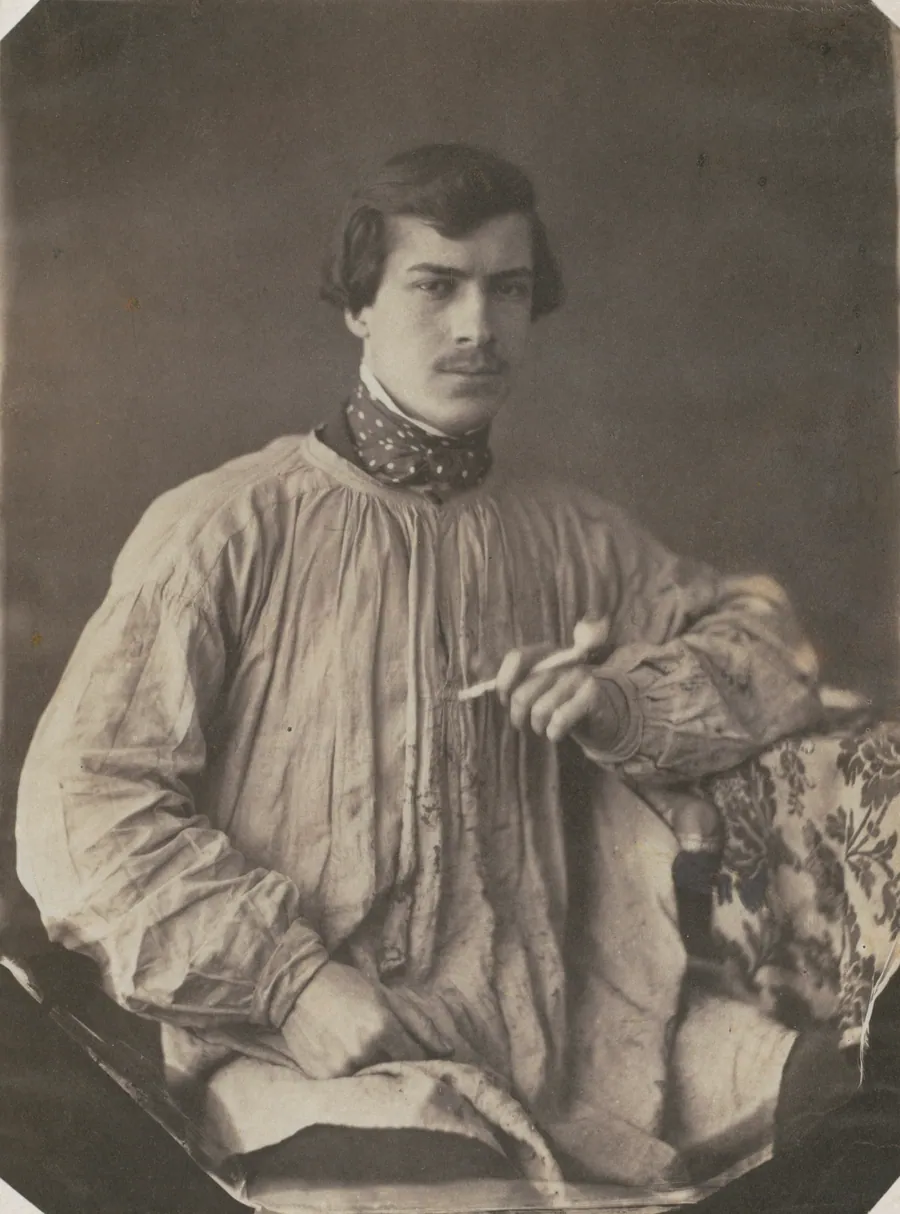 Artist (or Assistant) with Pipe by Frank Chauvassaignes